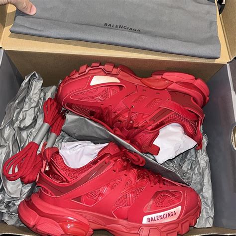 balenciaga track runners red.